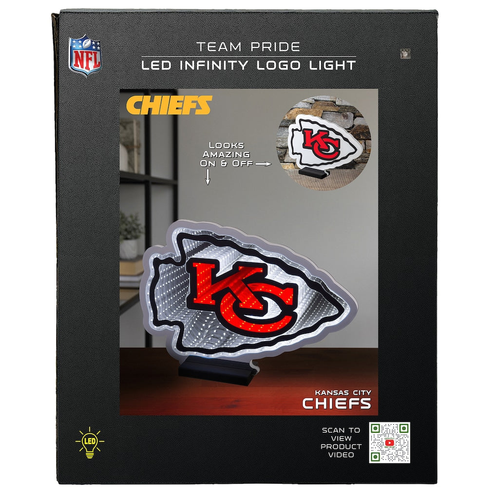 Kansas City Chiefs LED Infinity Logo Light