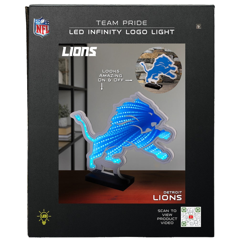 Detroit Lions LED Infinity Logo Light