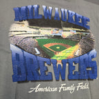 Milwaukee Brewers Stadium Mitchell & Ness shirt- charcoal