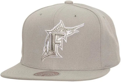 Florida Marlins Mitchell & Ness Cooperstown Collection Snapback grey