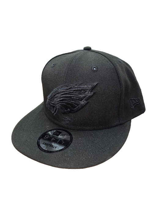 Philadelphia Eagles All black New Era 9Fifty Snapback