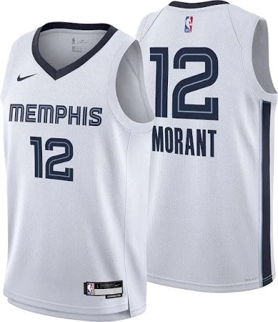 Memphis Grizzlies Kids Nike Ja Morant white