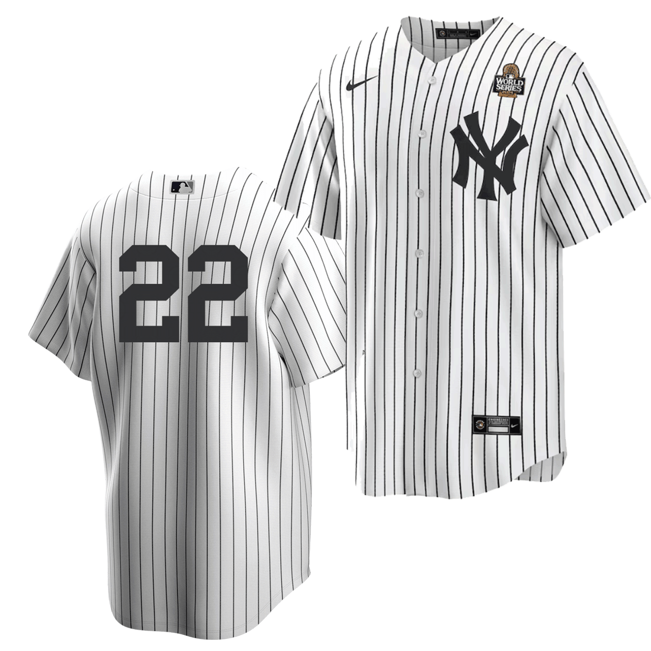 New York Yankees Juan Soto Nike Youth 2024 World Series Home Game Player Jersey - White