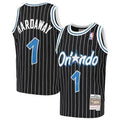 Orlando Magic Kids Mitchell & Ness Penny Hardaway Black Pinstripe