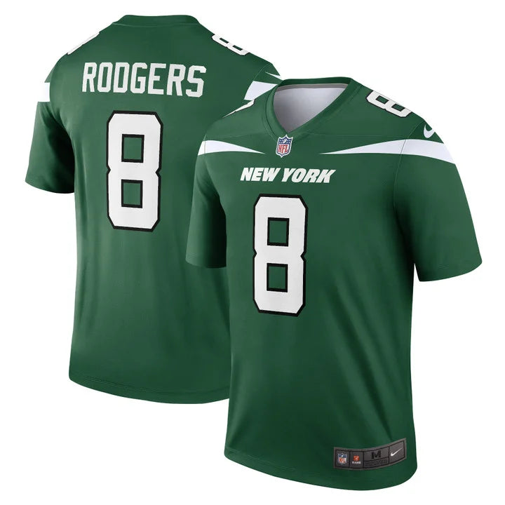 New York Jets Aaron Rodgers Nike Game Jersey - Gotham Green