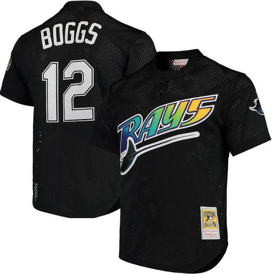 Tampa Bay Rays Wade Boggs Mitchell & Ness BP jersey