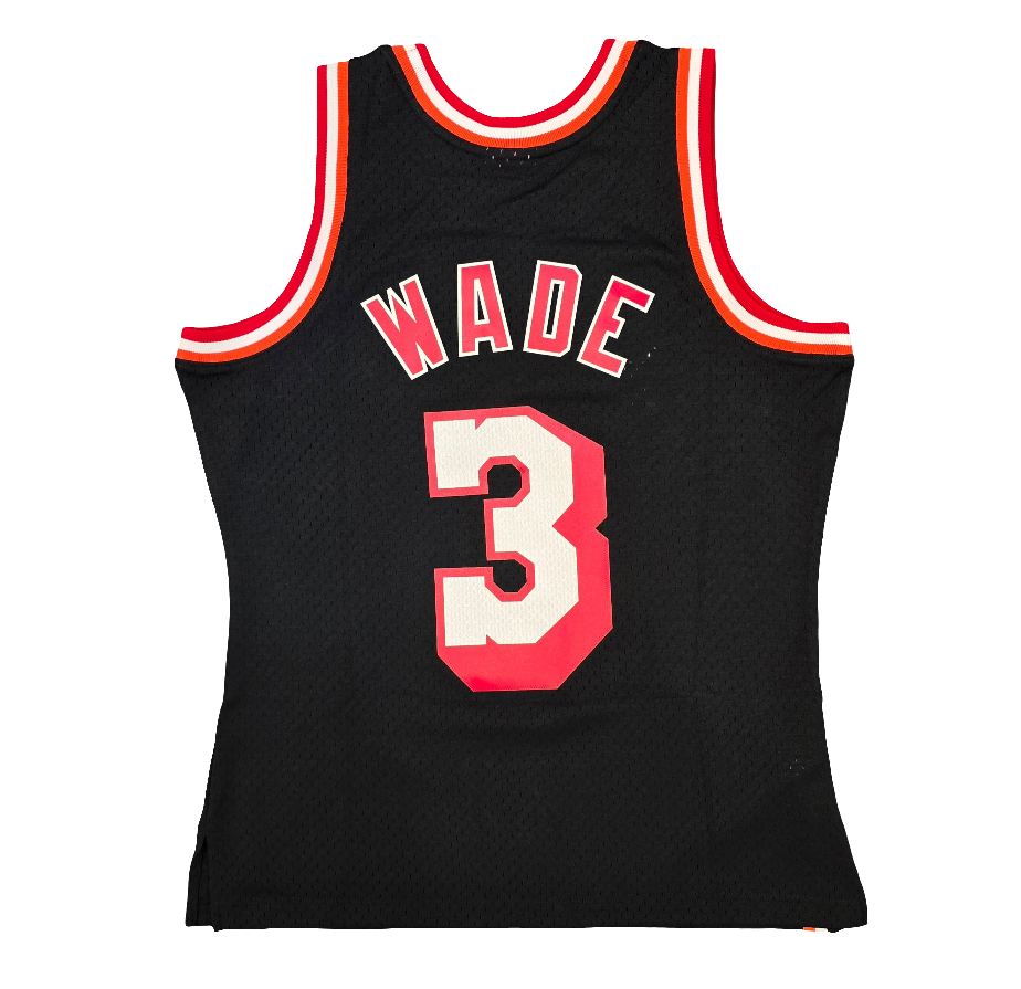 Miami Heat Dwayne Wade Black 2013/14 Alternate Mitchell & Ness Swingman jersey