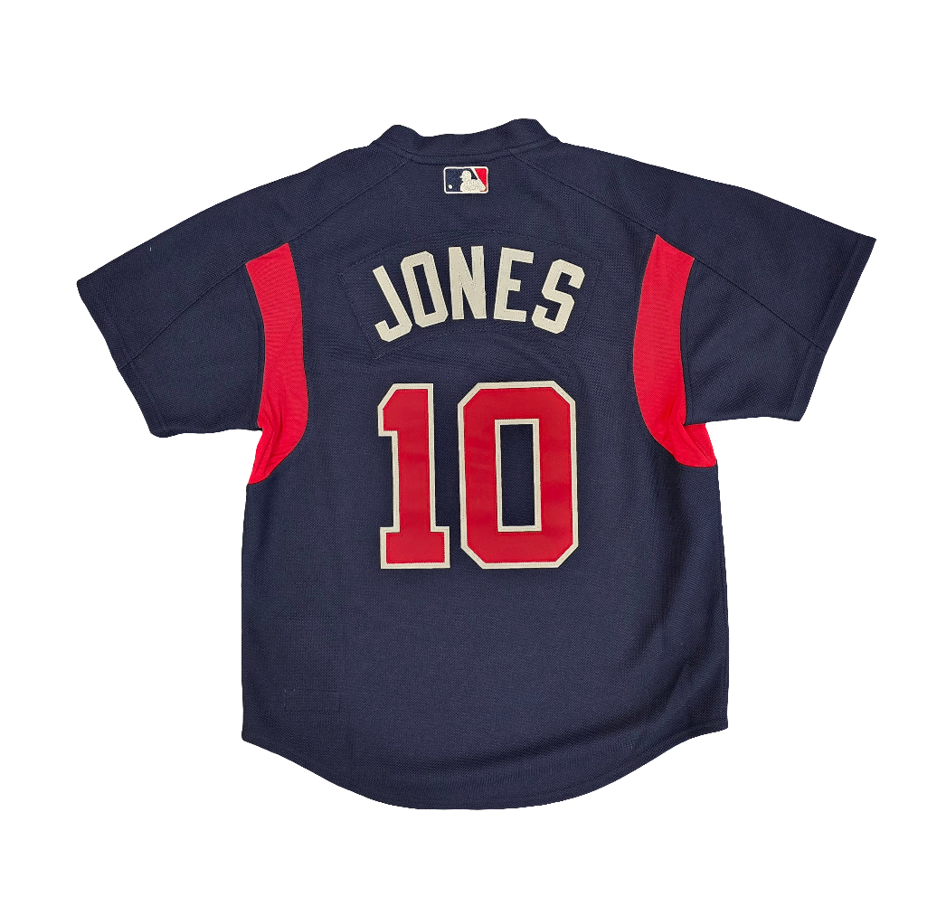 Atlanta Braves Chipper Jones Mitchell & Ness authentic BP jersey