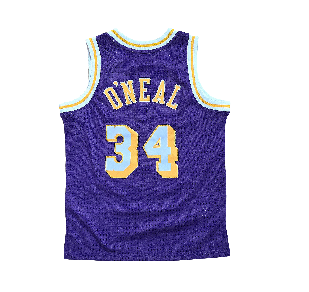 LA Lakers kids Shaquille O'neal Mitchell & Ness Swingman jersey
