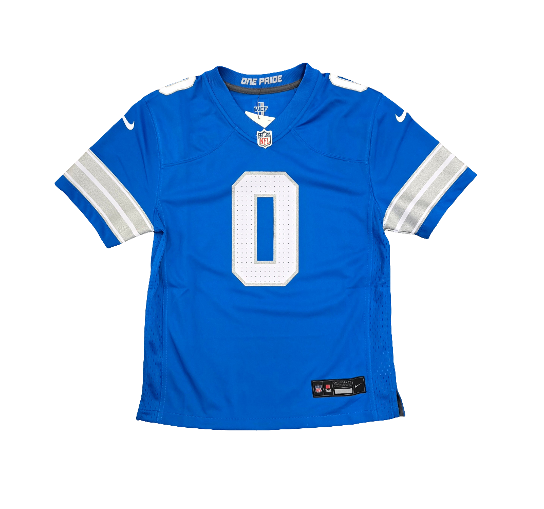 Detroit Lions kids Jahmyr Gibbs Nike jersey