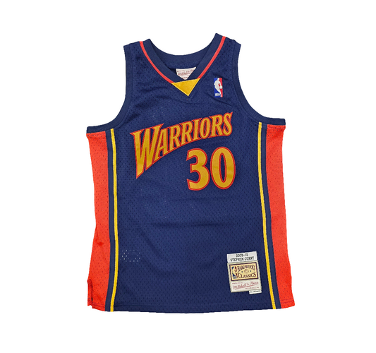 Golden State Warriors Kids Steph Curry Mitchell & Ness Swingman jersey
