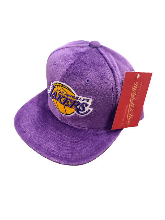 Los Angeles Lakers Mitchell & Ness Velour Snapback