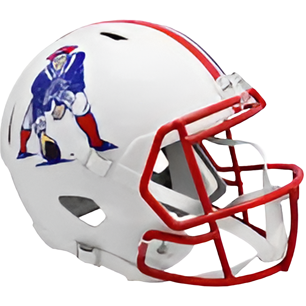 New England Patriots 1990 to 1992 Riddell FULL SIZE Speed Replica Throwback Helmet