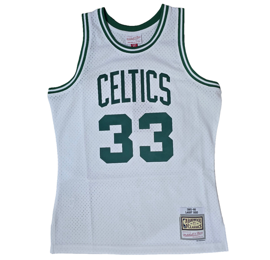 Boston Celtics Larry Bird Mitchell & Ness swingman jersey- white