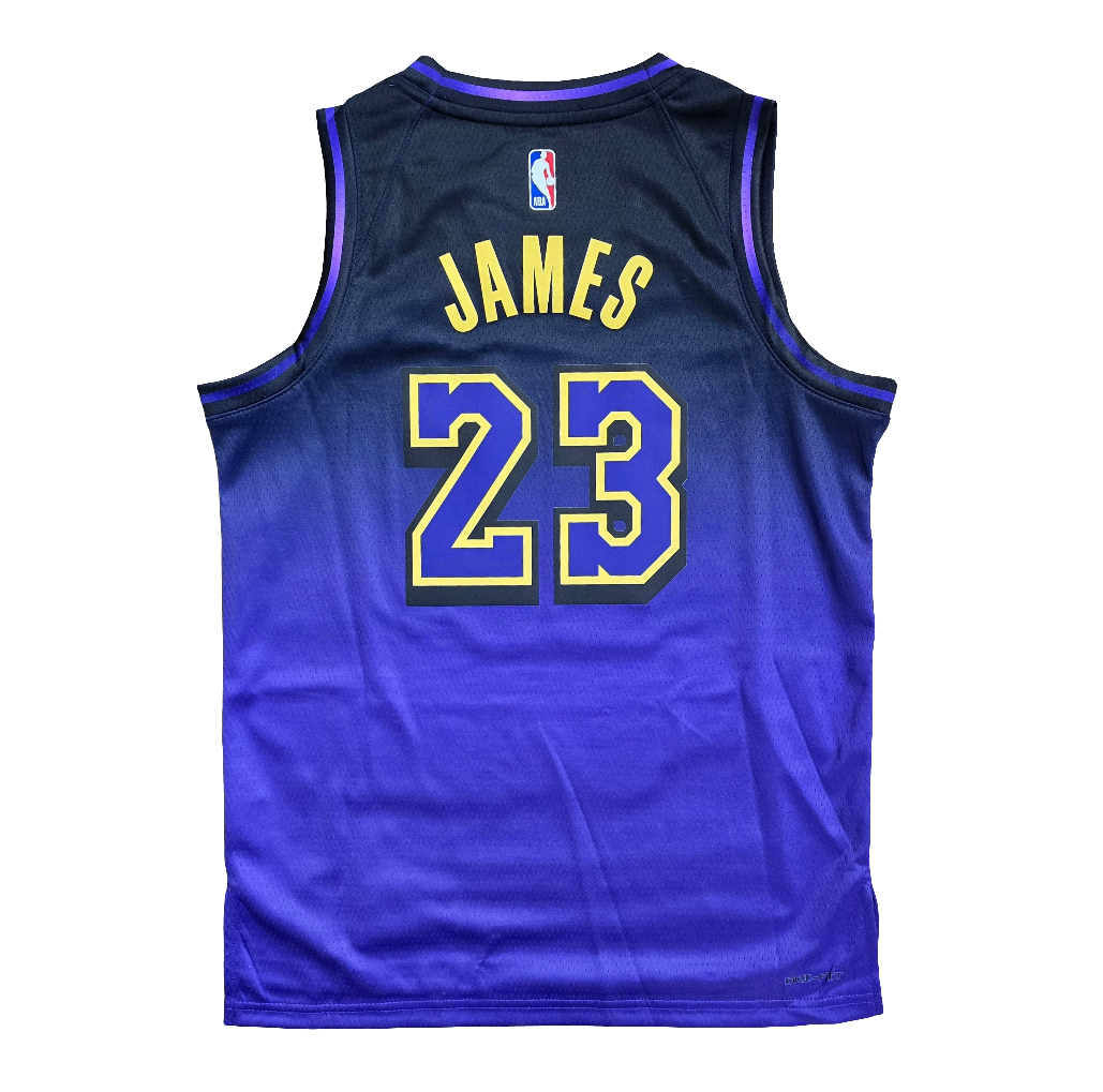 LA Lakers Kids Lebron James City Edition Nike jersey