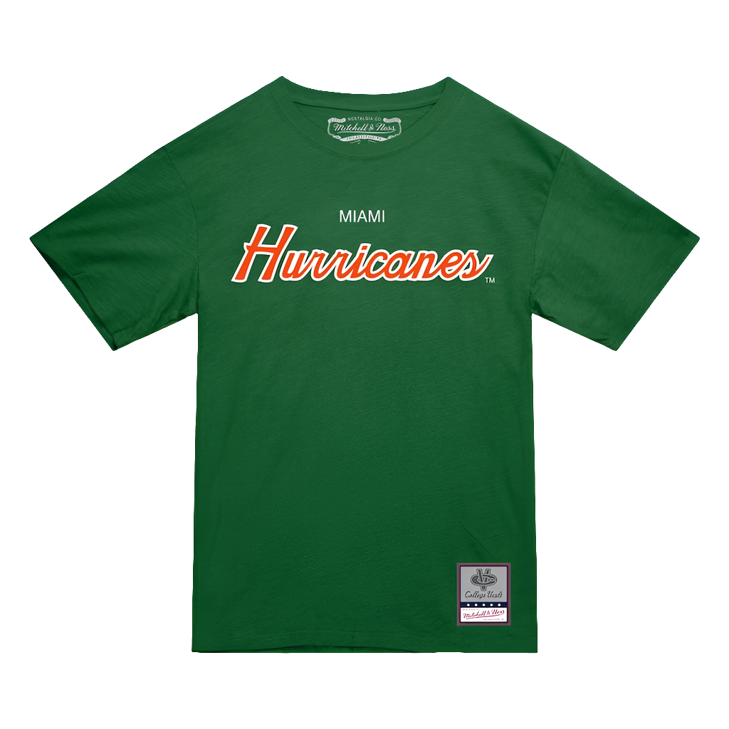 Miami Hurricanes Mitchell & Ness Elite Script Tee