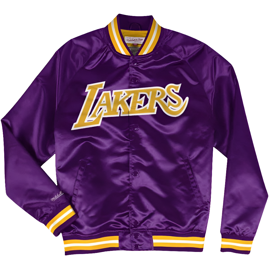 LA Lakers Lightweight Satin Mitchell & Ness Jacket