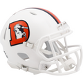 Denver Broncos "snowcapped" Riddell Mini helmet