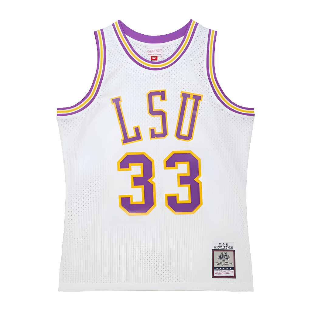 LSU Tigers Shaquille O'neal Mitchell & Ness Swingman jersey