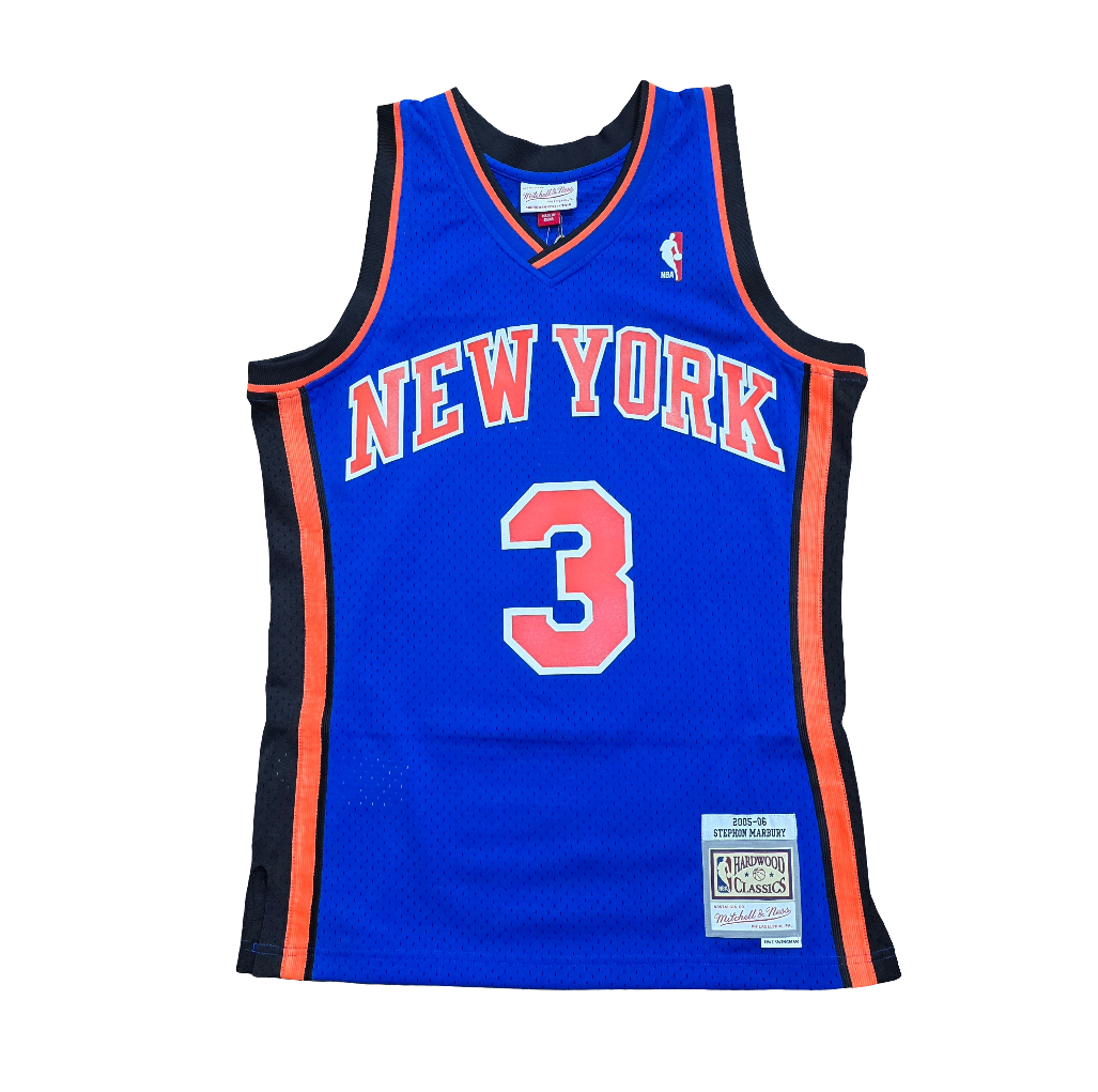 New York Knicks Stephon Marbury Mitchell & Ness swingman jersey