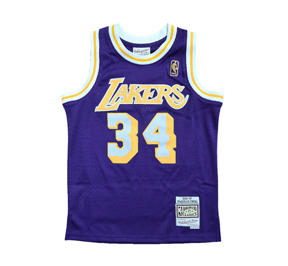 LA Lakers kids Shaquille O'neal Mitchell & Ness Swingman jersey