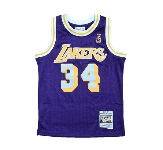 LA Lakers kids Shaquille O'neal Mitchell & Ness Swingman jersey