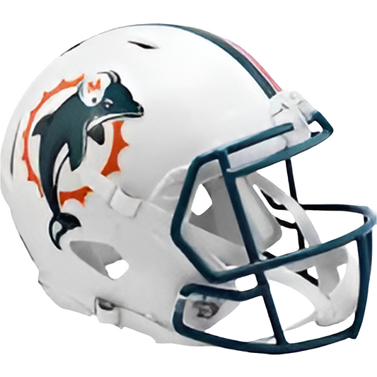 Miami Dolphins 1996 to 2012 FULL SIZE Speed Throwback Football Helmet