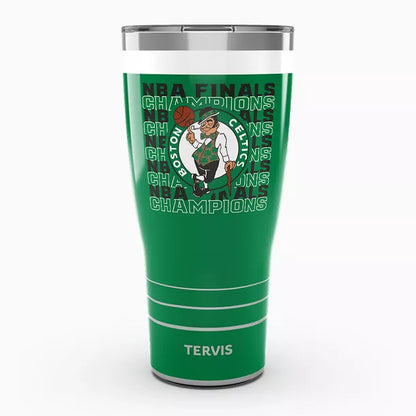 NBA® Boston Celtics - 2024 NBA Finals Champions 30oz Tervis Traveler® - Stainless Steel Tumbler with Slider Lid