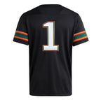 Miami Hurricanes Premier Black Alternate Football Jersey