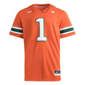 Miami Hurricanes Home Adidas Premier Football Jersey