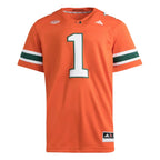 Miami Hurricanes Home Adidas Premier Football Jersey