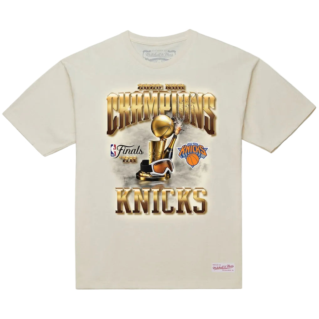 New York Knicks NBA CHAMPIONS 2026 Mitchell & Ness shirt- Cream