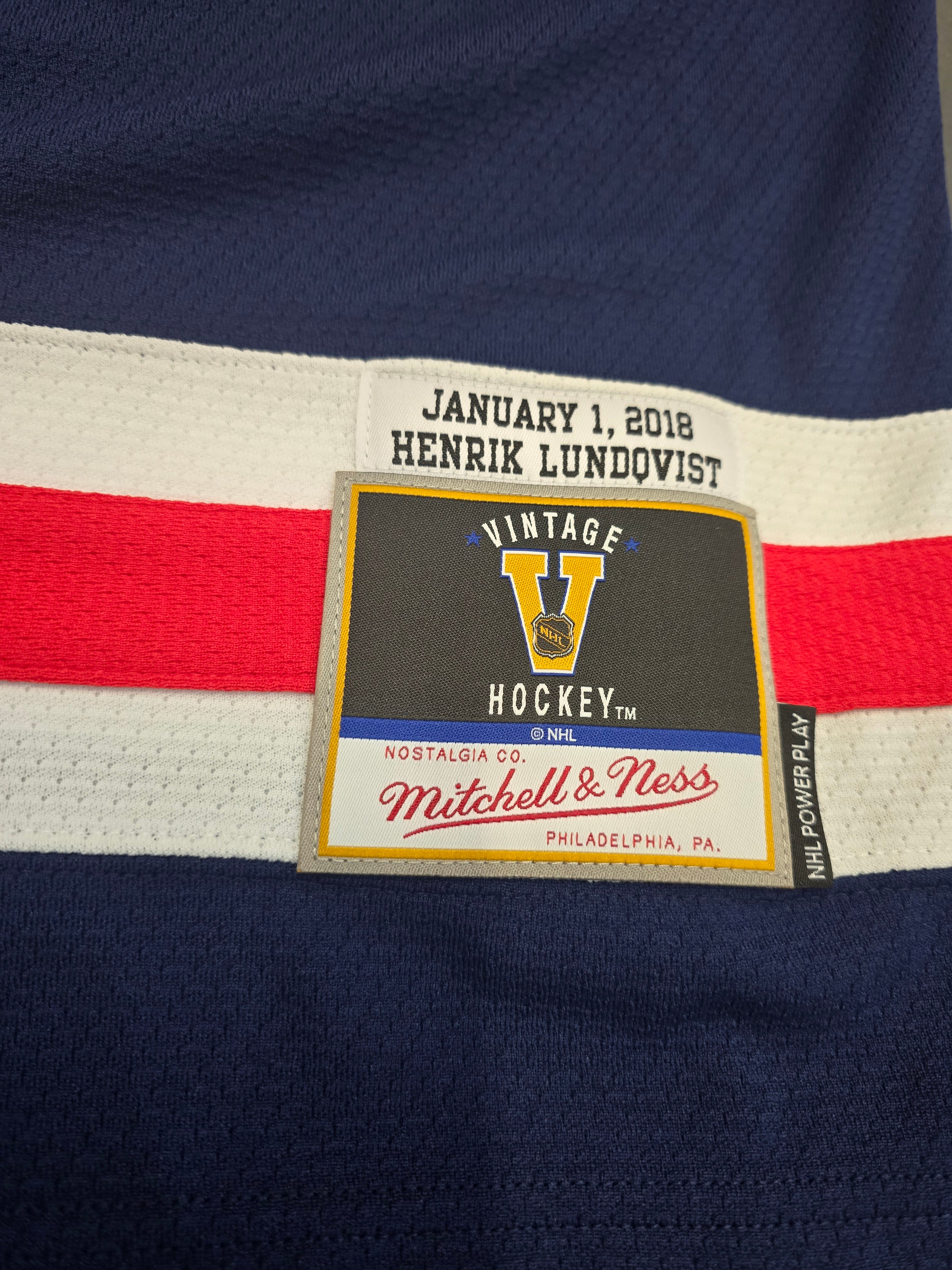 New York Rangers Henrik Lundqvist 2018 Stadium Series Power Play Mitchell & Ness jersey