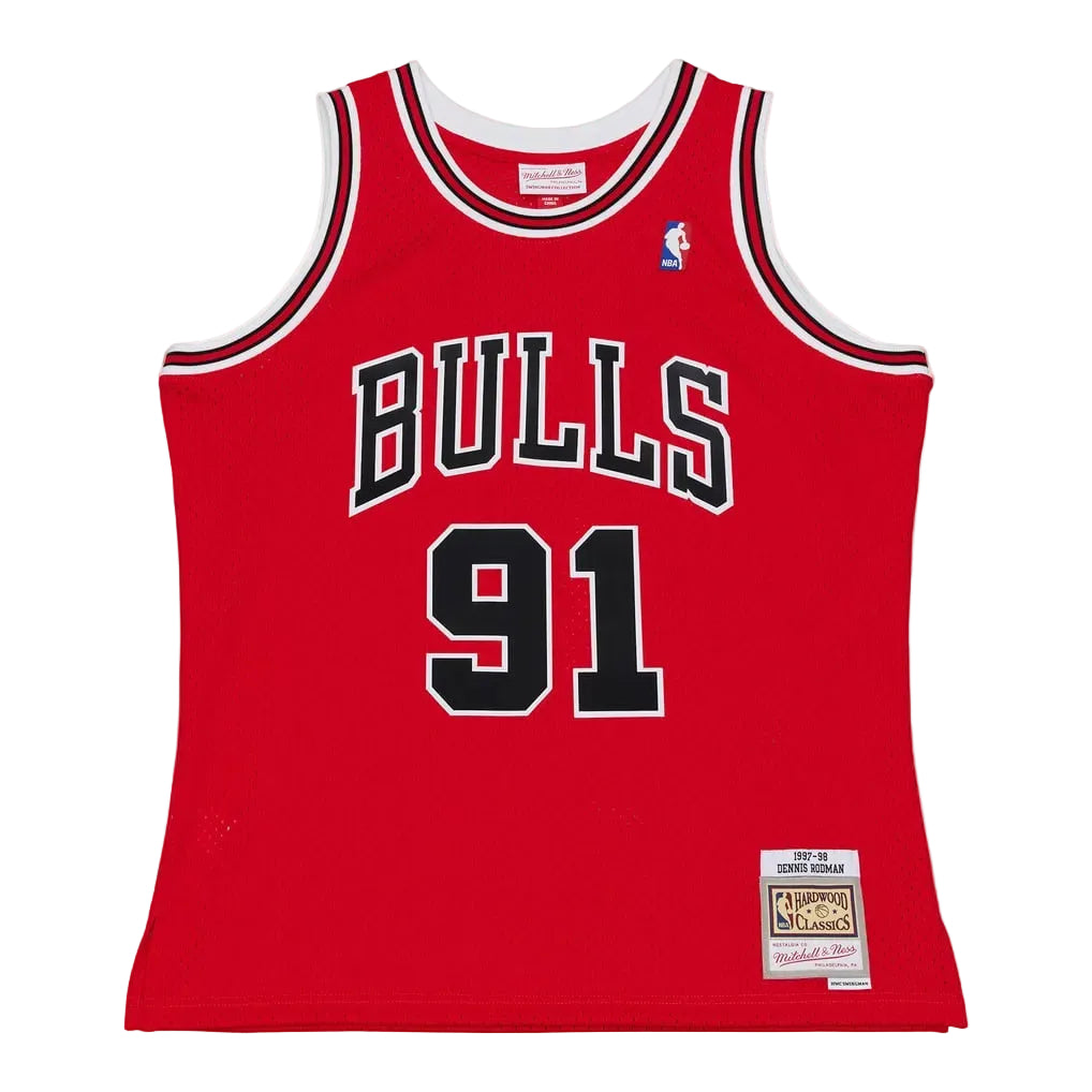 Chicago Bulls Dennis Rodman 1997-98 Mitchell & Ness swingman jersey - Red