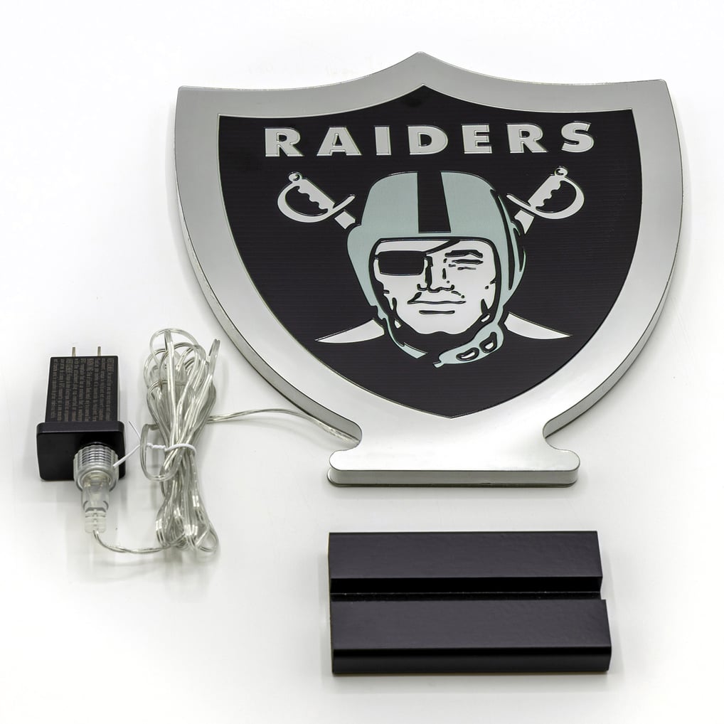 Las Vegas Raiders LED Infinity Logo Light