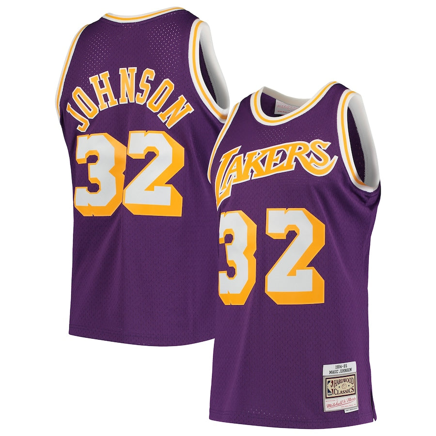 LA Lakers Magic Johnson Mitchell & Ness swingman jersey
