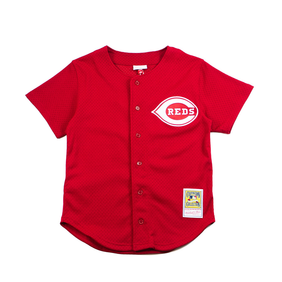 Cincinnati Reds Deion Sanders Mitchell & Ness authentic BP jersey