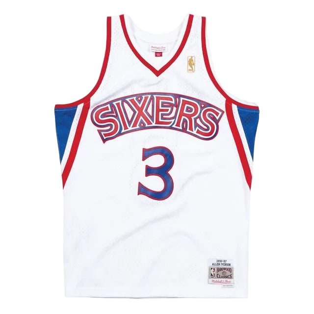 Philadelphia 76ers Kids Allen Iverson 1996-97 Mitchell & Ness Swingman jersey