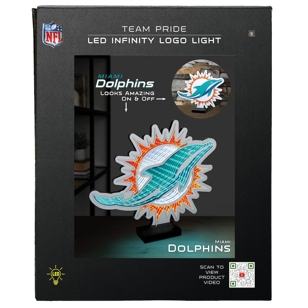Miami Dolphins LED Infinity Logo Light
