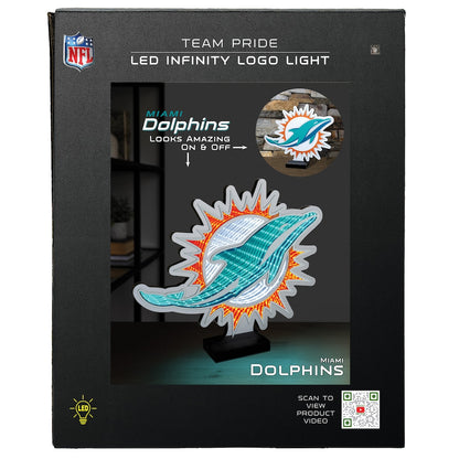 Miami Dolphins LED Infinity Logo Light