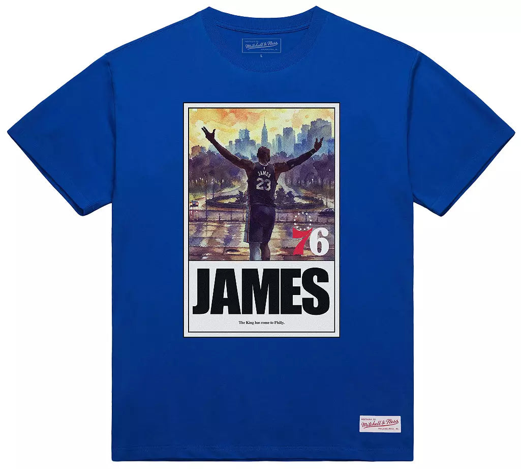 Philadelphia 76ers Lebron James King Arrived Mitchell & Ness T-Shirt