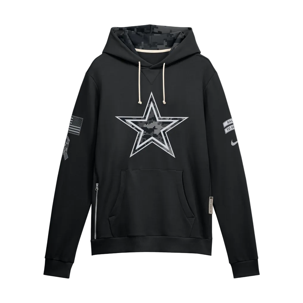 Dallas Cowboys Nike 2026 Salute to Service Dri-FIT Pullover Hoodie