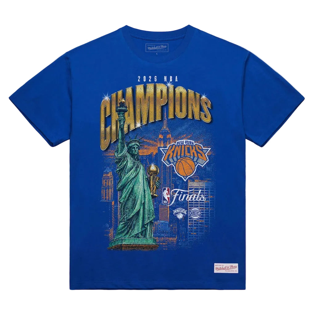 New York Knicks NBA CHAMPIONS 2026 Mitchell & Ness shirt- Blue