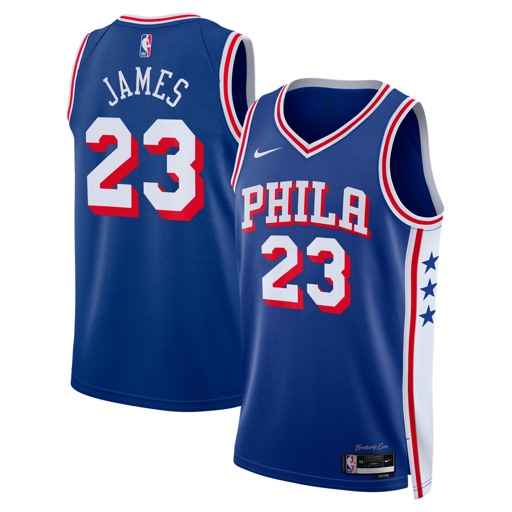 Philadelphia 76ers Kids Lebron James Nike Icon jersey
