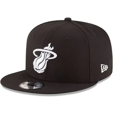 Miami Heat Black & White New Era 9Fifty Snapback