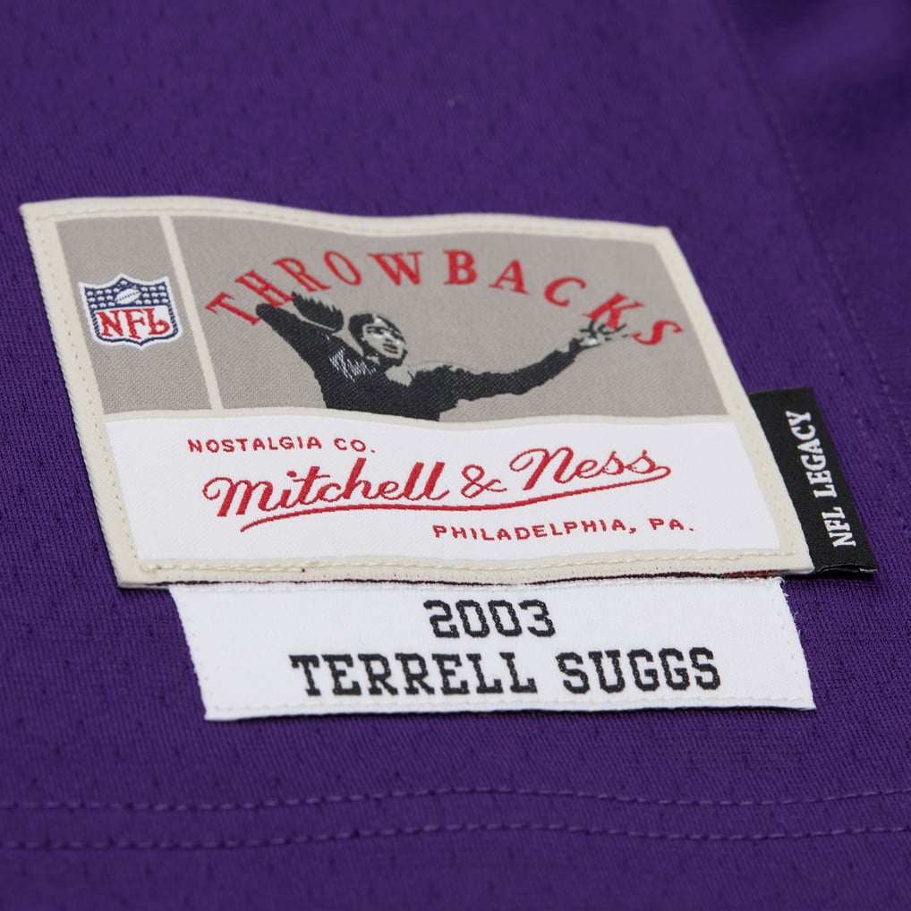 Baltimore Ravens Terrell Suggs Mitchell & Ness Legacy jersey- Purple