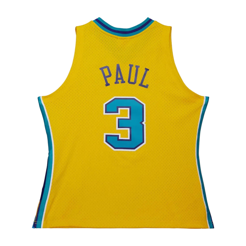 New Orleans Hornets Chris Paul 2005-06 Mitchell & Ness Swingman jersey Gold
