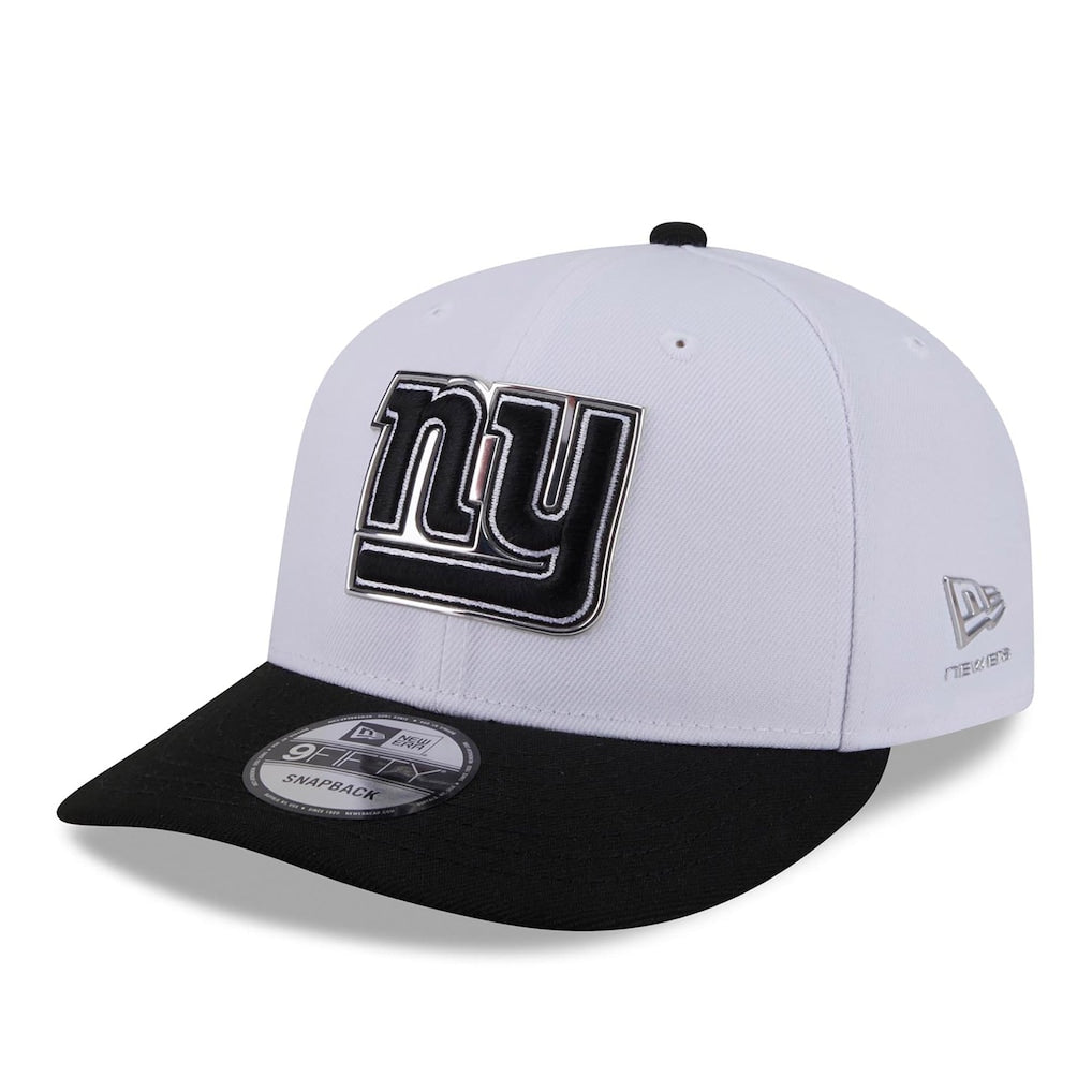 New York Giants New Era White/Black 2026 NFL Draft Pre-Curved 9FIFTY Snapback