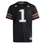 Miami Hurricanes Premier Black Alternate Football Jersey