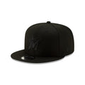 Miami Marlins All Black 9Fifty New Era Snapback